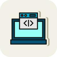 Web coding Vector Icon Design
