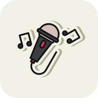 Singing Vector Icon Design