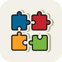 Puzzle Vector Icon Design