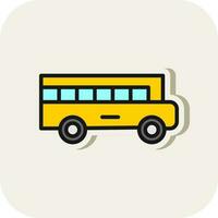 School bus Vector Icon Design