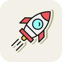 Rocket ship Vector Icon Design