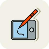 Drawing tablet Vector Icon Design