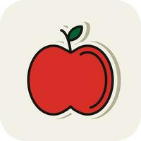 diseño de icono de vector de manzana