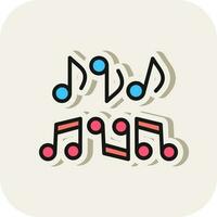 Musical note Vector Icon Design