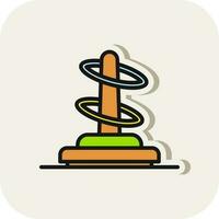 Ring toss Vector Icon Design