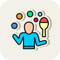 Juggling Vector Icon Design