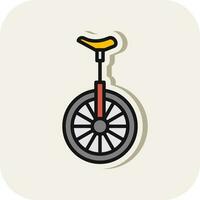 Monocycle Vector Icon Design