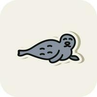 Seal Vector Icon Design