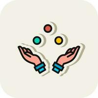 Juggling Vector Icon Design