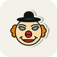 Clown Vector Icon Design