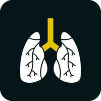 diseño de icono de vector de pulmones