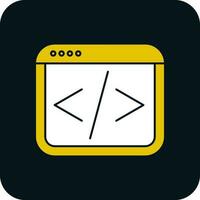 Web coding Vector Icon Design