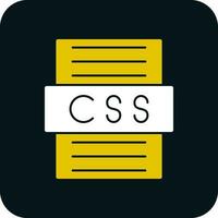 diseño de icono de vector de archivo css