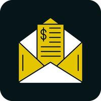 Paycheck Vector Icon Design