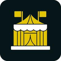 Circus tent Vector Icon Design