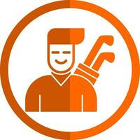 Golfer Vector Icon Design