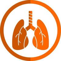 diseño de icono de vector de pulmones