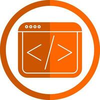 Web coding Vector Icon Design