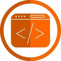 Web coding Vector Icon Design