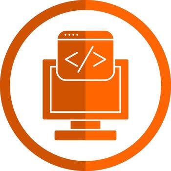 diseño de icono de vector de programación web