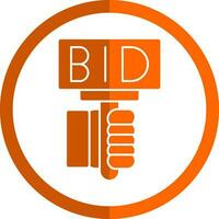 Bid Vector Icon Design