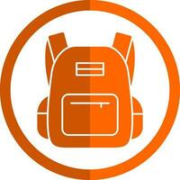 diseño de icono de vector de bolsa de escuela