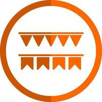 Decorative flag Vector Icon Design