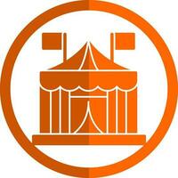 diseño de icono de vector de carpa de circo