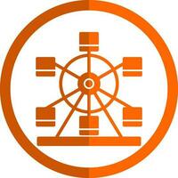 Ferris wheel Vector Icon Design