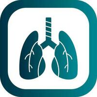 diseño de icono de vector de pulmones