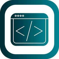 Web coding Vector Icon Design