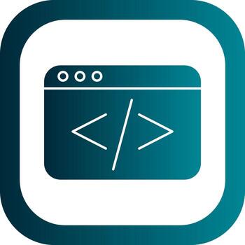 Coding Vector Icon Design