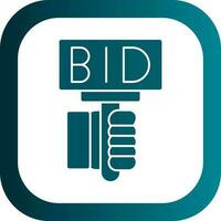 Bid Vector Icon Design