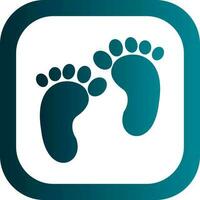 Footprint Vector Icon Design