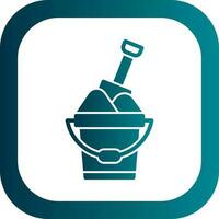 Sand bucket Vector Icon Design