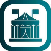 Circus tent Vector Icon Design