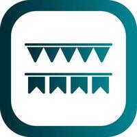 Decorative flag Vector Icon Design