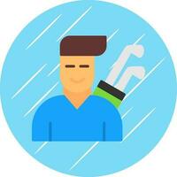 Golfer Vector Icon Design