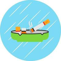 Ashtray Vector Icon Design