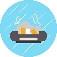 Ashtray Vector Icon Design