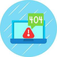 404 error Vector Icon Design