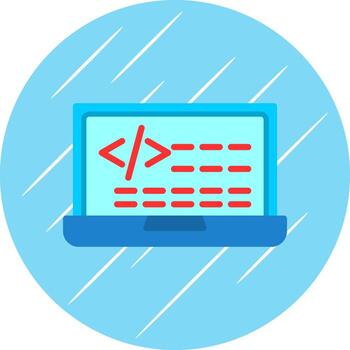 Coding Vector Icon Design