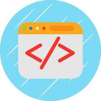 Web coding Vector Icon Design