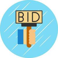 Bid Vector Icon Design