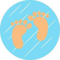 Footprint Vector Icon Design