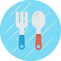 Baby cutlery Vector Icon Design