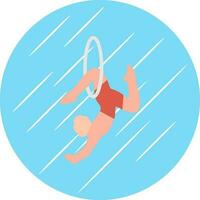 Trapeze artist Vector Icon Design