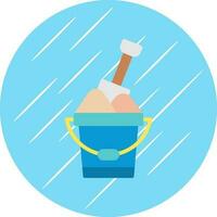 Sand bucket Vector Icon Design