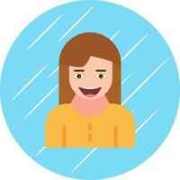 barbado mujer vector icono diseño