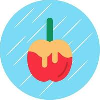 Caramel apple Vector Icon Design